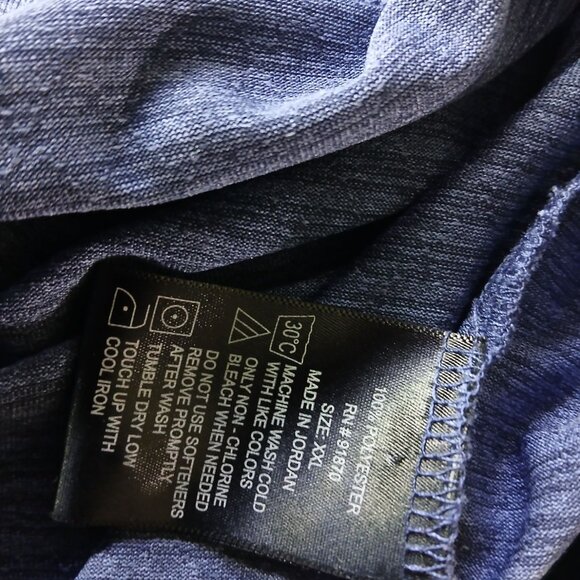 Bollé Mens Polo Shirt Blue Size XXL Performance Golf Shirt Short Sleeve - Picture 7 of 8